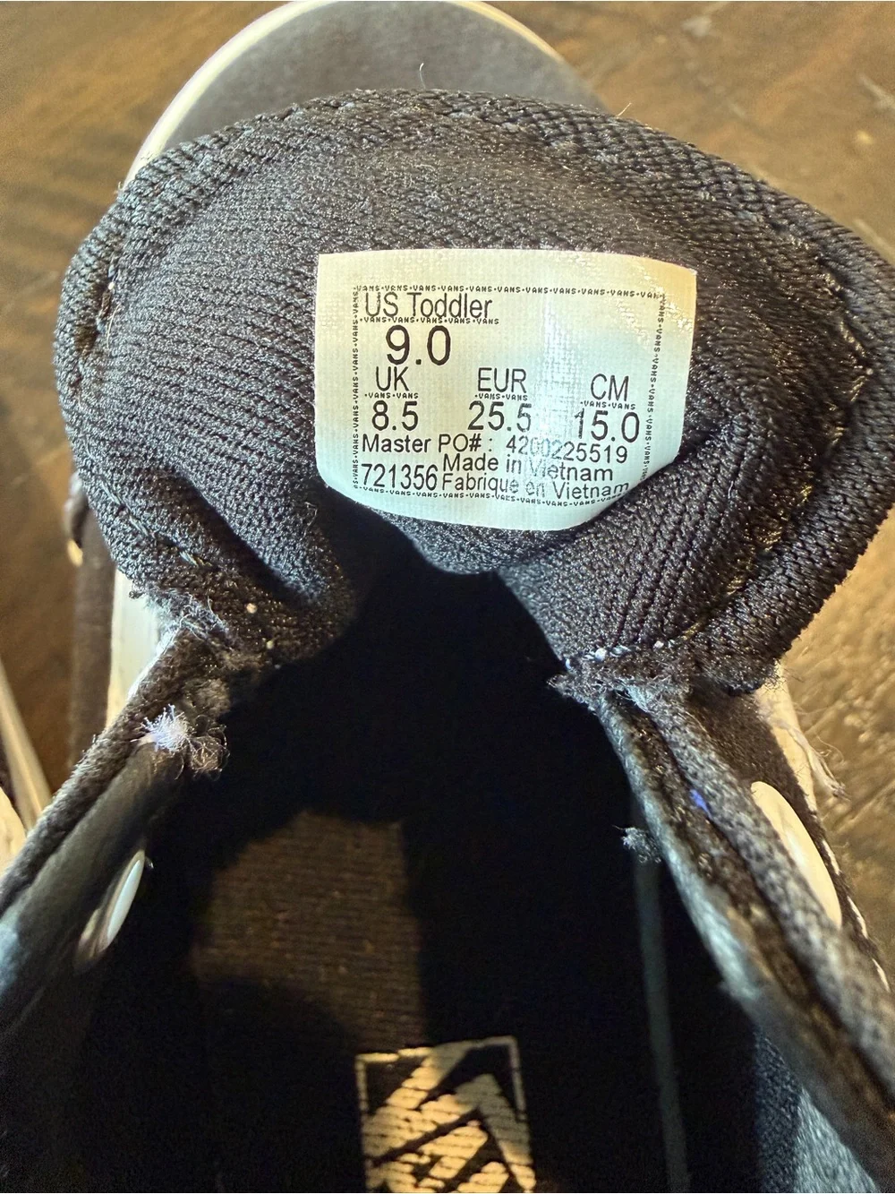 Vans Toddler's Ward Slip On Shoes Size 9